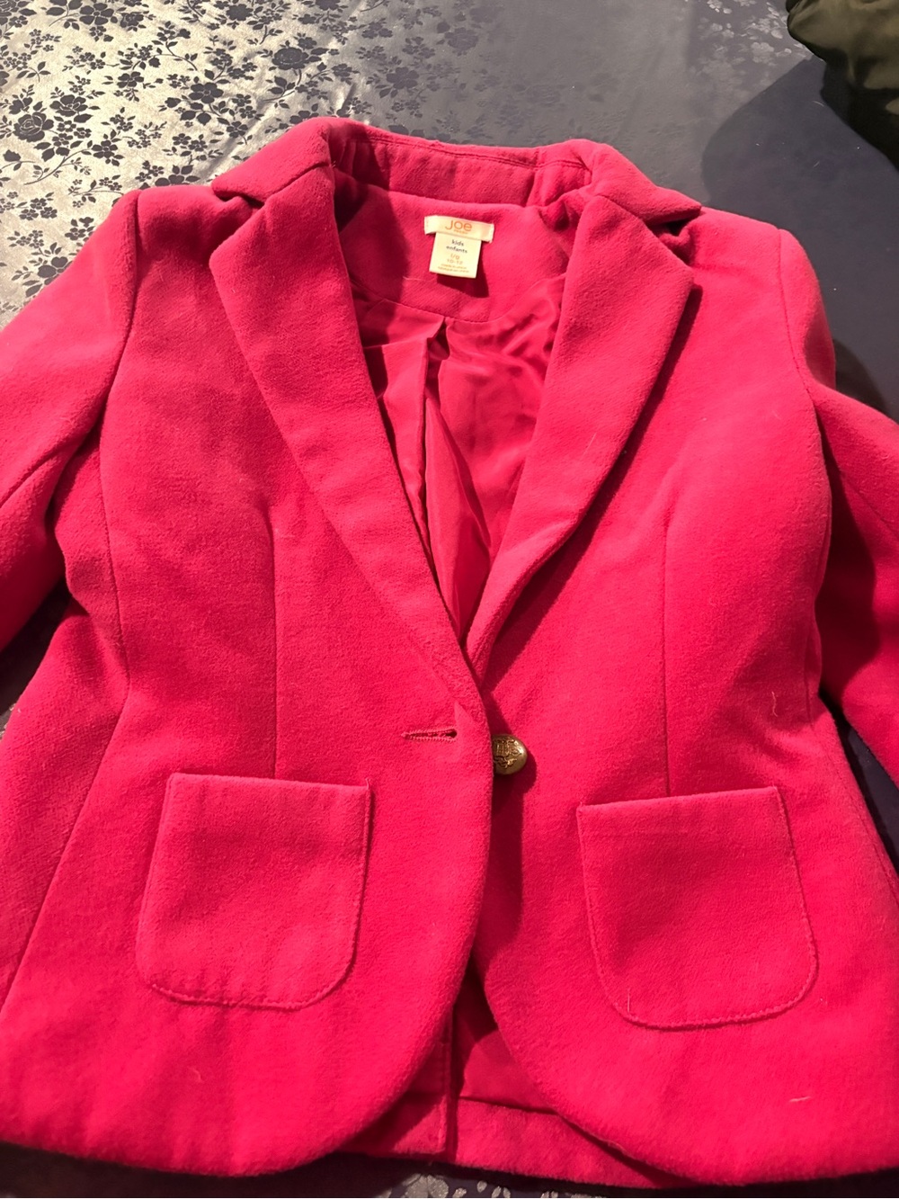 Joe Fresh Kids Hot Pink Pleated Top